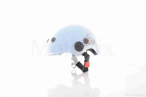 Шлем каска детский "STOCK" (#2, голубой, матовый, визор прозрачный), QT-038626