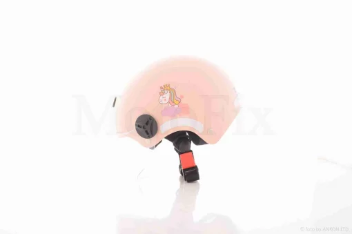 Шлем каска детский "STOCK" (#1, розовый, матовый, визор прозрачный), QT-038627