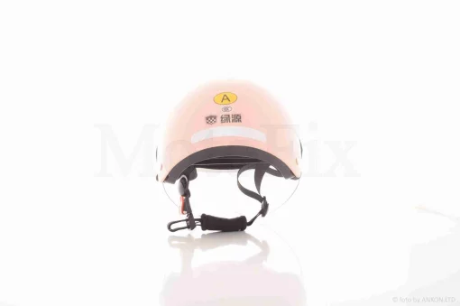 Шлем каска детский "STOCK" (#1, розовый, матовый, визор прозрачный), QT-038627