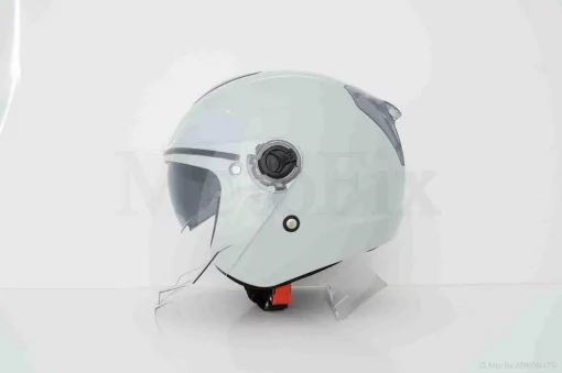 Шолом відкритий "DAVID" (#D020, сірий холодний, L, окуляри, ABS, прозорий спойлер), QT-038632