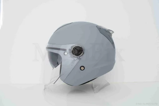 Шлем открытый "DAVID" (#D020, серый матовый, L, очки, ABS, прозрачный спойлер), QT-038633