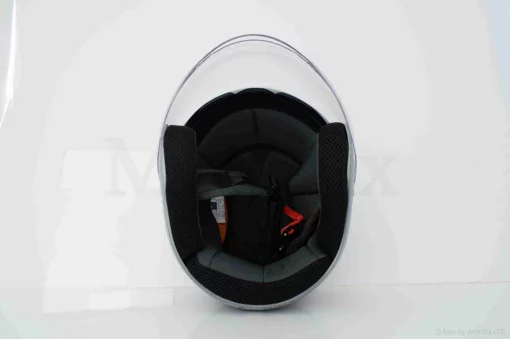 Шлем открытый "DAVID" (#D020, серый матовый, L, очки, ABS, прозрачный спойлер), QT-038633