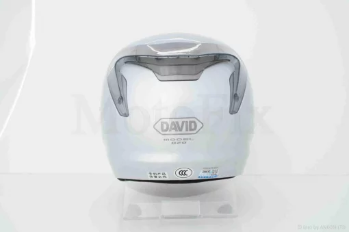 Шлем открытый "DAVID" (#D020, серебристый, L, очки, ABS, прозрачный спойлер), QT-038680