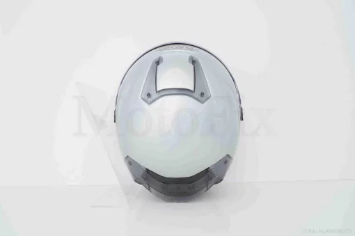 Шлем открытый "DAVID" (#D020, серебристый, L, очки, ABS, прозрачный спойлер), QT-038680