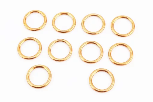 Прокладка глушителя круглая (под гол. цилиндра) "металл" 25x33mm, к-кт 10шт, FIX-211070