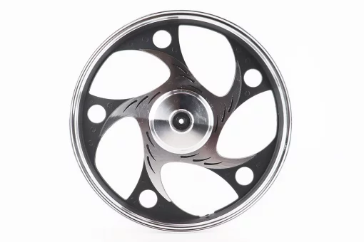 Диск передний литой 1,4-17" ALPHA "волна" тип.2, черный (ось 10мм), FIX-318851