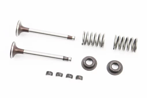 Клапан впускной, выпускной к-кт 2шт + пружина-2шт, + тарелка-2шт, + сухарь-4шт, FIX-606041