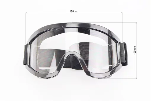 Очки кроссовые/эндуро/АТV, черные (прозрачное стекло), YT-73832, FIX-210958