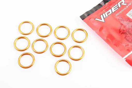 Прокладка глушника кругла (під гол. циліндра) "метал" 25x33mm, к-кт 10шт, FIX-998737