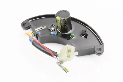 Реле напруги AVR однофазне 4-6кВт (корпус - сегмент, пластик, контакти - 2 "мама" + 4 "тато", 250V, 470&micro;F), FIX-609145