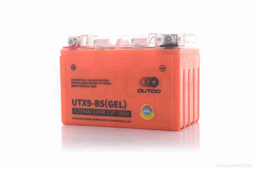 Акумулятор GEL 12V 9A 150-86-107mm UTX9-BS (YTX9-BS) "OUTDO" (2025), QT-034954