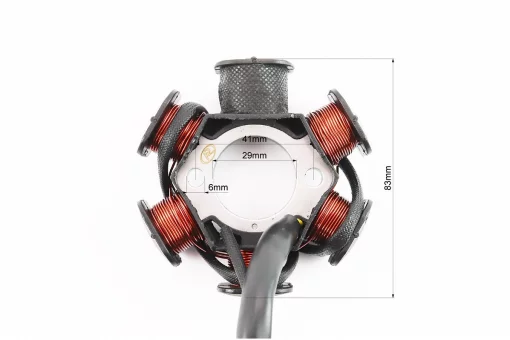 Статор магнето (генератора) (6 катушек разъем "мама 4+1"), FIX-204465