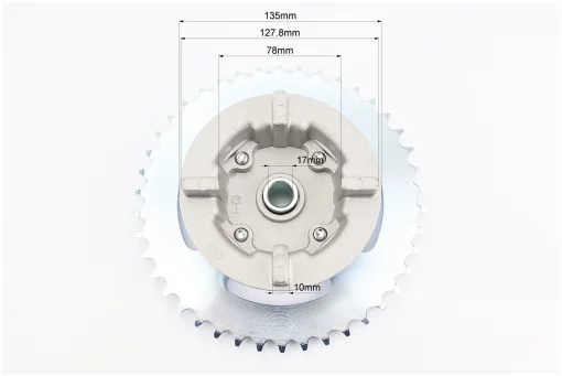 Loncin LX200GY-3 Панель демпферна з підшипником + зірка 520*42 в зборі, висота посадки зірки - 45мм, FIX-998406
