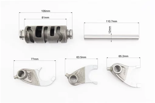 Loncin LX250GY-3G Вилка переключения передач к-кт 3шт + вали СВ250, FIX-998410