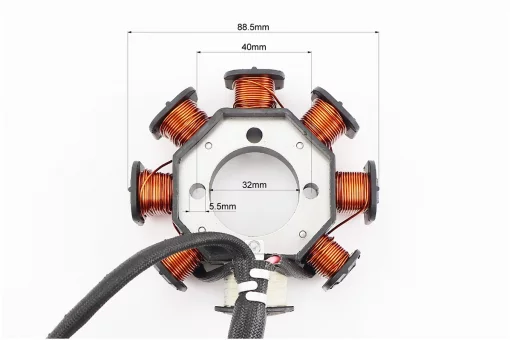 Kinlon JL150-70C Статор магнето (генератора) (8 котушок "5 дротів"), (d=88,5мм), FIX-998439