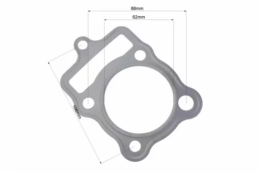 Kinlon JL150-70C Прокладка головки цилиндра CG-150cc 62мм (металл), FIX-998488