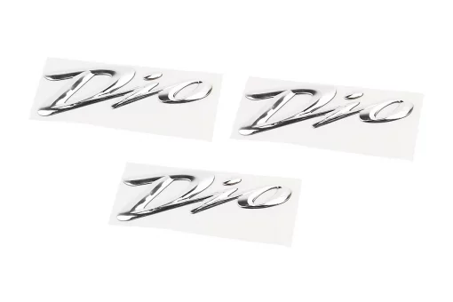 Наклейка шильдик "DIO" 3шт (15,5x4,5см), FIX-502346