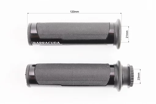 Рукоятка руля лев./пр. к-кт + заглушки руля "МЕТАЛЛ" ЧЕРНЫЙ, FIX-337712