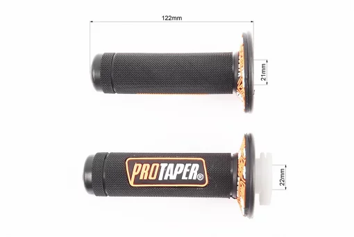 Рукоятка керма лів./пр. к-кт із вставкою, чорно-помаранчеві, FIX-201997