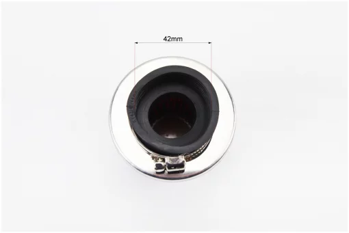 Фильтр воздушный нулевой 42мм прямой "конус", высокий КРАСНЫЙ, FIX-337773