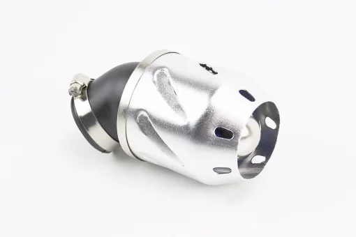 Фильтр воздушный нулевой 42мм 45град. с колпачком прямым "ПУЛЯ", серый, FIX-337845