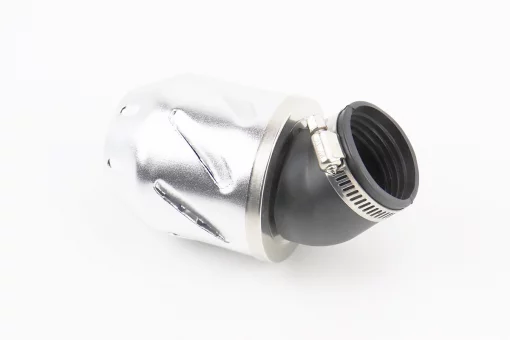 Фильтр воздушный нулевой 42мм 45град. с колпачком прямым "ПУЛЯ", серый, FIX-337845