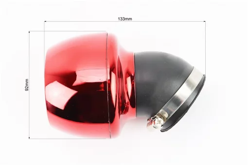 Фильтр воздушный нулевой 28/35/48мм 45град. "ТУРБИНА" КРАСНАЯ, FIX-206274