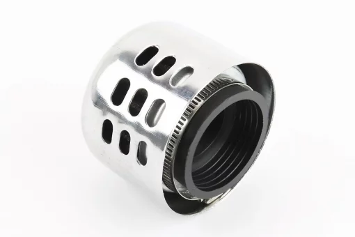 Фильтр воздушный нулевой 42мм прямой "ХРОМ", FIX-206376