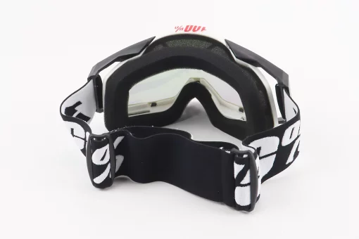 Очки кроссовые/эндуро/АТV, черно-белые (зеркальное стекло), FIX-207493