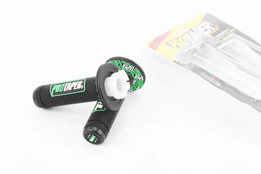 Рукоятка керма лів./пр. к-кт із вставкою, чорно-зелені, FIX-207508