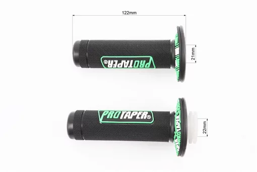 Рукоятка керма лів./пр. к-кт із вставкою, чорно-зелені, FIX-207508