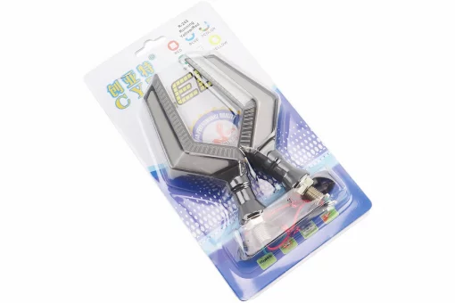 Поворот діодний на гнучкій ніжці + стоп сигнал/габарит LED ВИГИБ "секвентальний", 2шт, FIX-354211