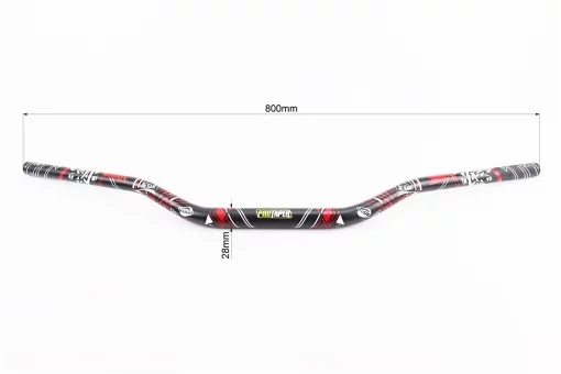 Руль d28мм L820мм, черный, FIX-207717