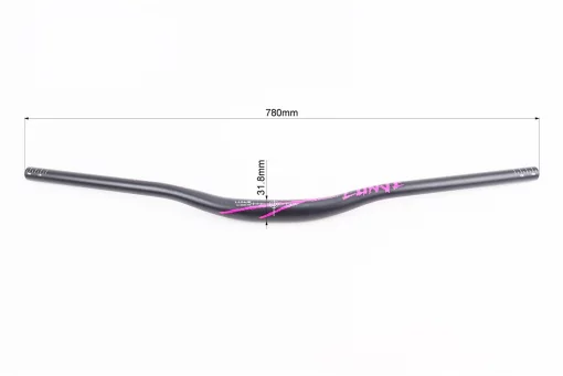 Руль MTB 31,8х780мм, алюминиевый, черно-пурпурный, FIX-207722