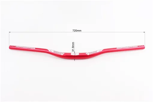 Кермо MTB 31,8х720мм, алюмінієве, червоно-білий, FIX-207730