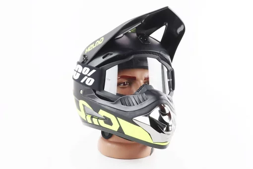 Окуляри кросові/ендуро/АТV, чорні (прозоре скло), FIX-207880