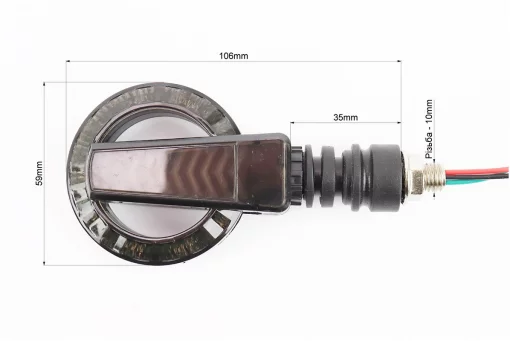 Поворот диодный на гибкой ножке + стоп сигнал/габарит LED БУБЛИК "секвентальный", 2шт, FIX-354215