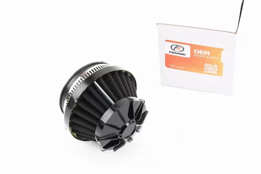 Фильтр воздушный нулевой 25/35/50мм прямой "конус" черный (малый), FIX-354369