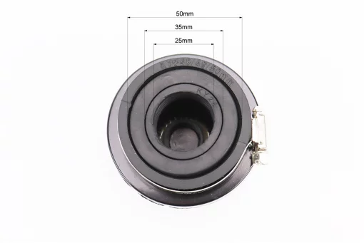 Фильтр воздушный нулевой 25/35/50мм прямой "конус" черный (малый), FIX-354369