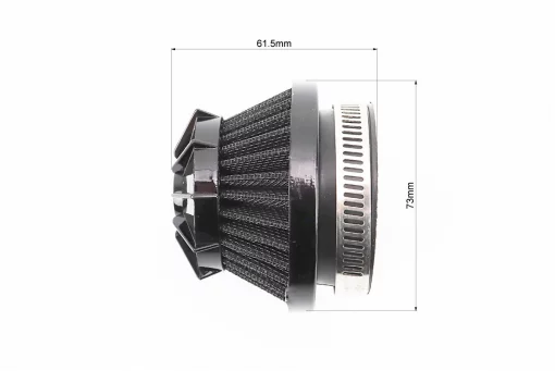 Фильтр воздушный нулевой 35/50мм прямой "конус" черный (малый), FIX-354370