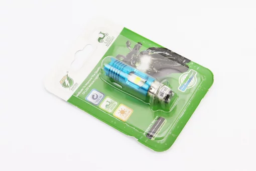 Лампа фары диодная P15D-25-1 - LED-2+1 синяя подсветка (синяя), FIX-354517