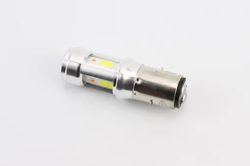 Лампа фари діодна BA20D - LED-3, червоне підсвічування, FIX-354519