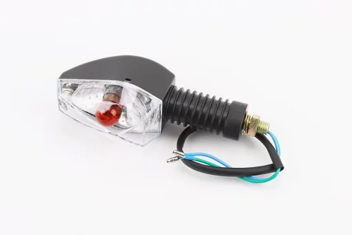 Поворот "Лодочка" чёрный, длинная ножка, прозрачное стекло, FIX-354786