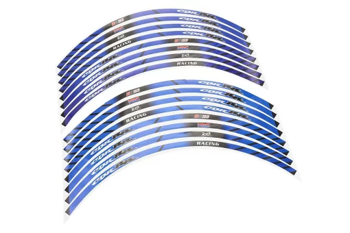 Наклейка світловідбиваюча на 2 диска колеса 18 "к-кт СИНІ, FIX-211104