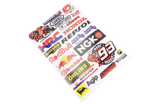 Наклейки набір 25шт "multi-brand" A8035 (20х30см), FIX-211115