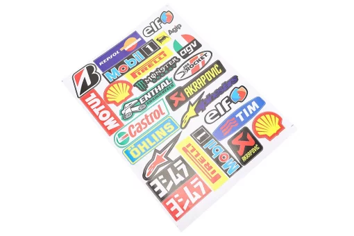 Наклейки набір 25шт "multi-brand" A8017 (20х30см), FIX-211118