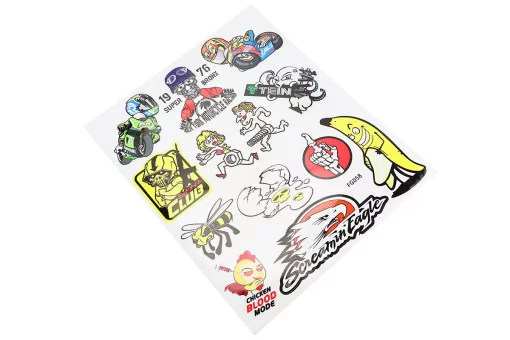 Наклейки набір світловідбивний 13шт "18+" FG058 (24х30см), FIX-211120