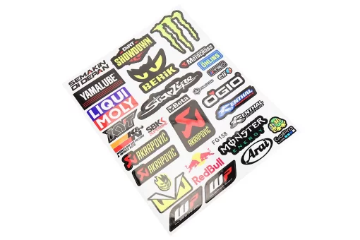 Наклейки набор светоотражающий 32шт "multi-brand" FG158 (24х30см), FIX-211122