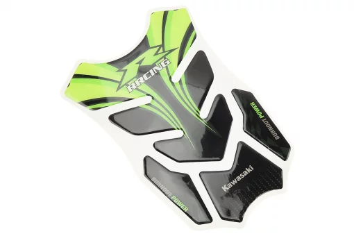 Наклейка захисна на бак паливний "KAWASAKI", чорно-зелений, FIX-211128