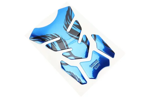 Наклейка защитная на бак топливный "RACING TEAM", сине-черный, FIX-211147